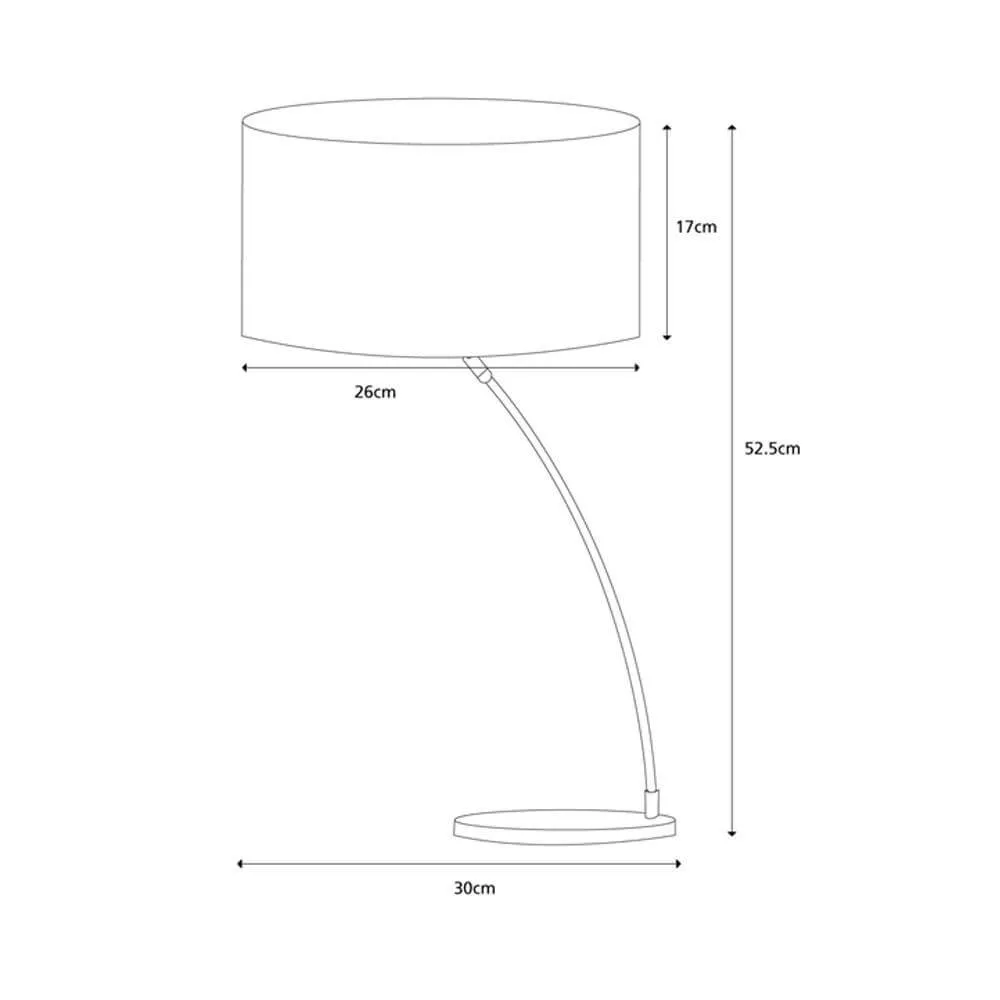 Lighting and Interiors Curve Table Lamp